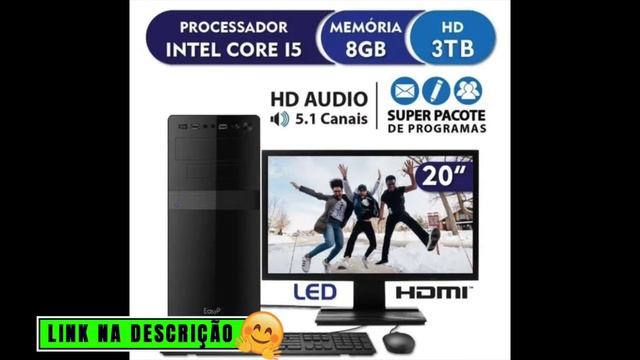 Computador PC CPU Completo Intel Core i5 8GB Hd 3TB Monitor 19 5" HDMI LED EasyPC Standard смотреть онлайн