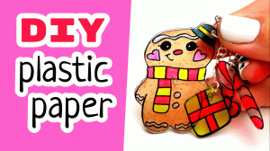 ?DIY Пластиковая Бумага /как Сделать БРЕЛОК Своими Руками