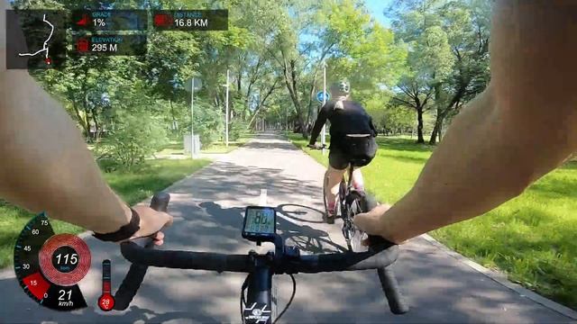 Веломаршрут 20 км по паркам ЮВАО Москвы смотреть онлайн