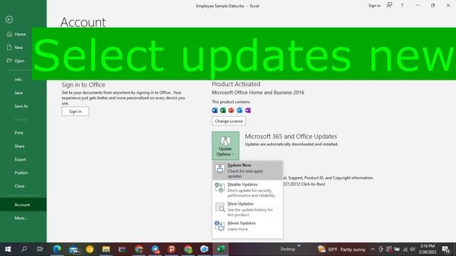 Excel, PowerPoint (Free) How To Update Microsoft Office365 смотреть онлайн