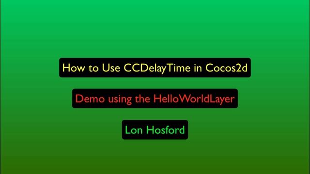 How to Delay to an Action Sequence in Cocos2d 2.0 Tutorial смотреть онлайн