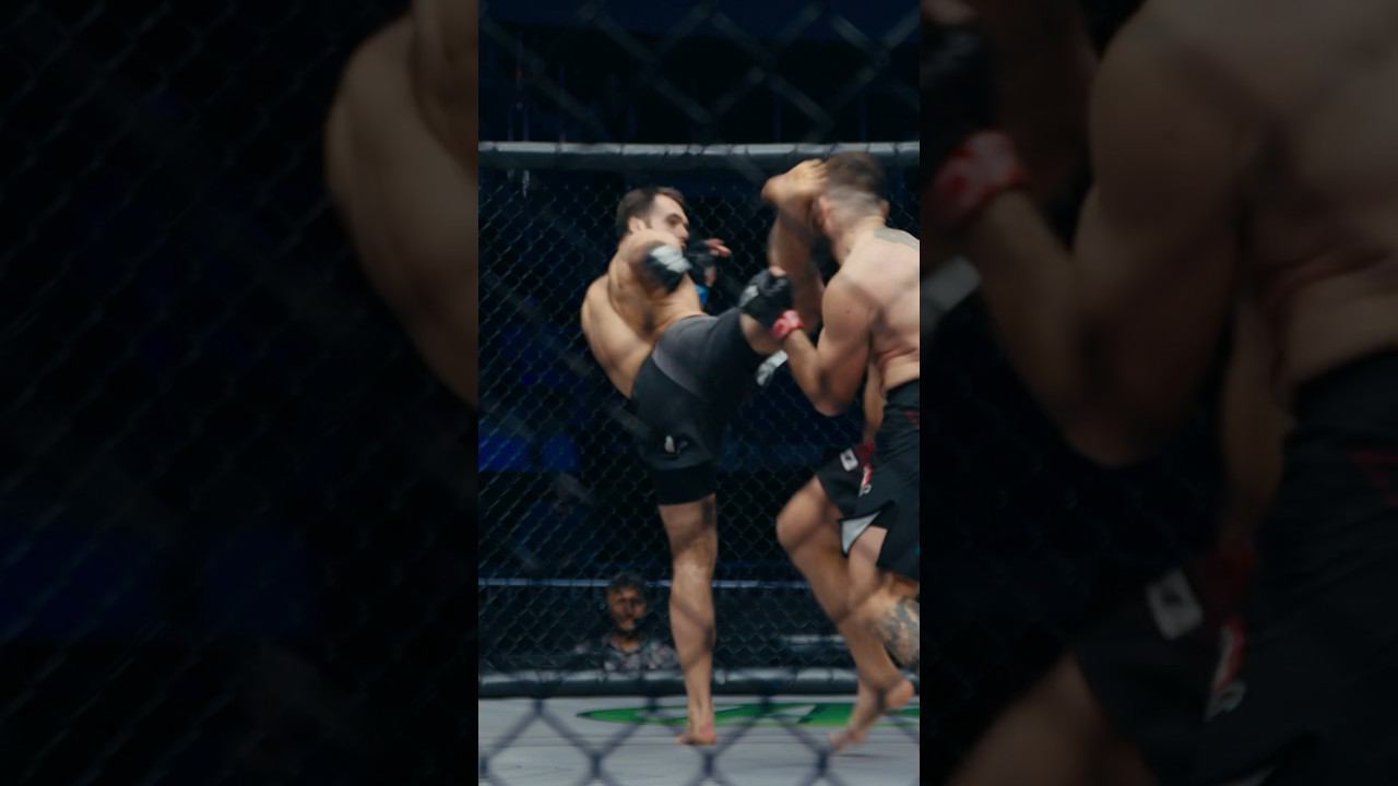 ВОТ ЭТО НОКАУТ! Руслан Габараев проводит сумасшедший дебют в лиге на #ACA166 смотреть онлайн