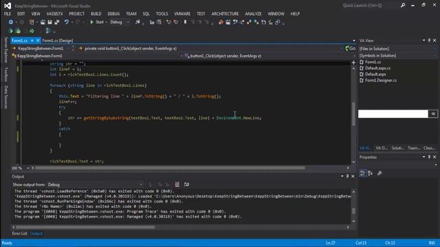 Get String B/W Two Strings in C# & JavaScript смотреть онлайн