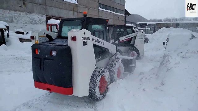 шнекороторный снегоочиститель для мини погрузчика Lonking смотреть онлайн