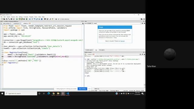 Python Bootcamp | Week 4, Day 2 | Taha Khan | DSC@DSU смотреть онлайн
