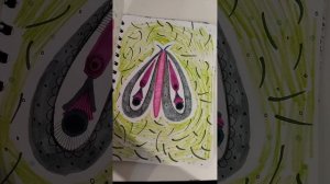 Рисунок маркерами. День 53 из 366 #shorts #арт #дизайн #скетч #скетчбук #рисование #скетчинг