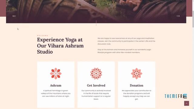 Vihara Ashram Buddhist Temple WordPress Theme Tristen Duncan смотреть онлайн