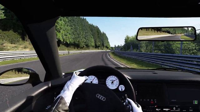 Assetto Corsa - Nordschleife - Audi RS2 - Entier - Vue intérieur смотреть онлайн