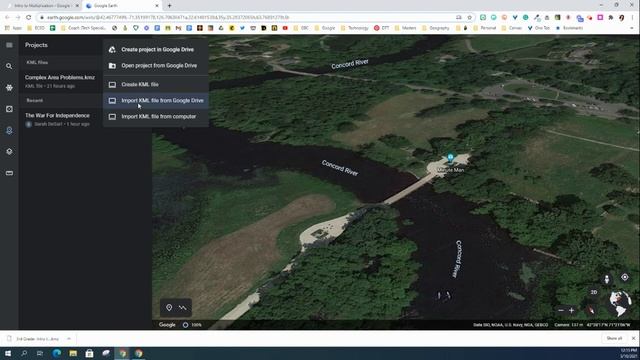 How to upload a KMZ or KML file to the web version of Google Earth смотреть онлайн