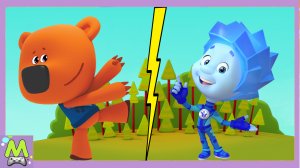 Ми-Ми-Мишки против Фиксиков.Мультяшные Гонки Наперегонки.Кеша против Нолика.Мультик Игра