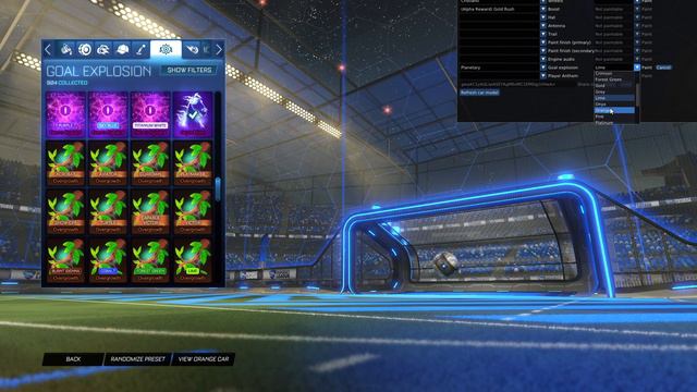 ALL PAINTED PLANETARY EXOTIC GOAL EXPLOSION! (Rocket League Season 5) смотреть онлайн