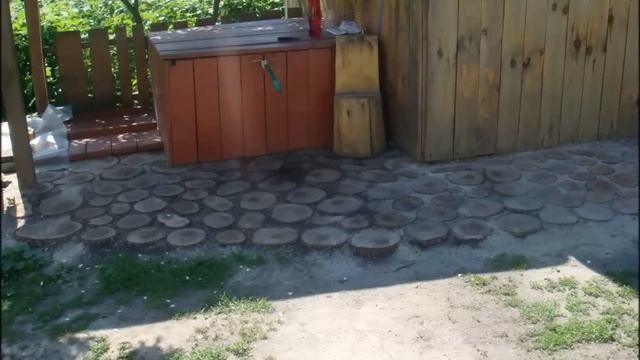 Садовая дорожка из дерева смотреть онлайн