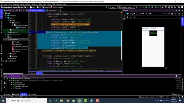 Expandir y Colapsar Kotlin Android Studio. Como esconder y mostrar elementos en tu aplicación. смотреть онлайн