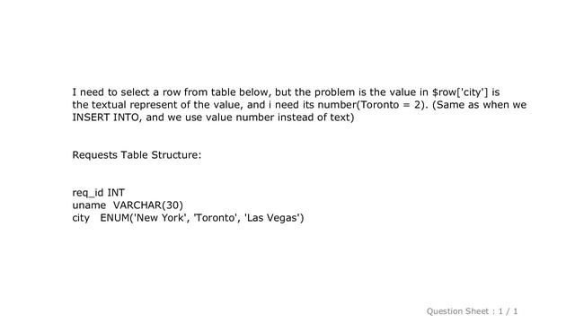 MySQL : How to select value number of ENUM types in MySql? смотреть онлайн