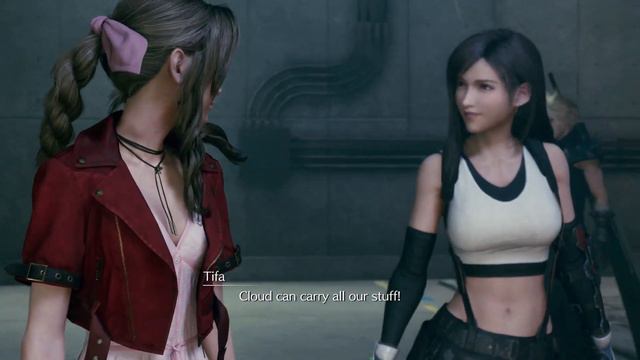 FINAL FANTASY VII REMAKE / Aerith wants to date Tifa Cutscene / PS4 PRO смотреть онлайн