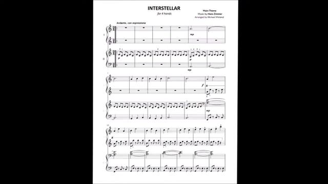 Interstellar Main Theme | Piano 4 Hands