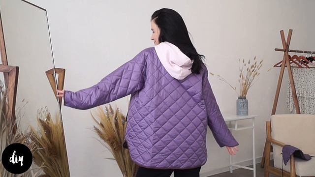 СТЕГАНАЯ КУРТКА БЕЗ ВЫКРОЙКИ DIY смотреть онлайн