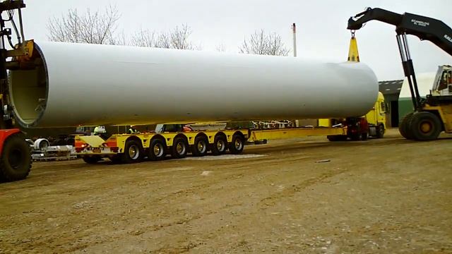 Broshuis TCT Unloading TCT at Vestas смотреть онлайн