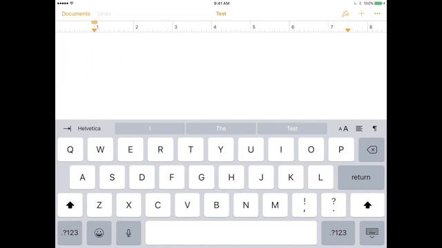 Creating A Pages Document On The IPad