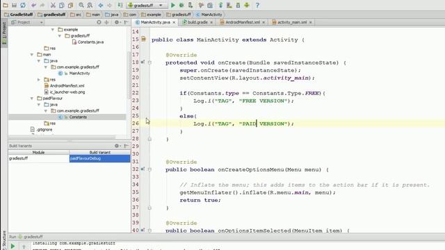 Android Studio Tutorials - Gradle Flavours смотреть онлайн
