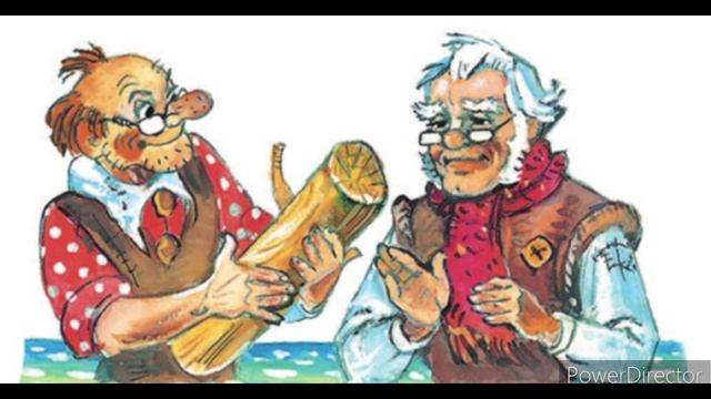 Сказка "Буратино" 2-ая часть (Джузеппе дарит говорящее полено своему другу Карло) смотреть онлайн