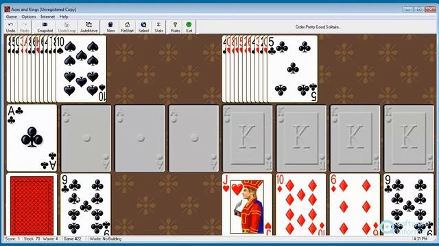 Pretty Good Solitaire quick demo смотреть онлайн