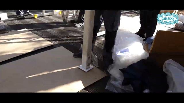 Установка маркизы Дамаска