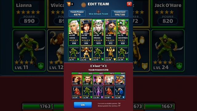 Empires and Puzzles, War vid #67, Mount Olympus. Attack boost. смотреть онлайн