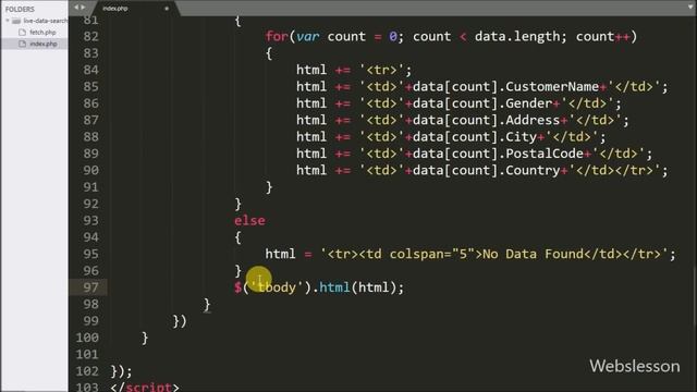 Live Data Search with Multiple Value in PHP using Ajax смотреть онлайн