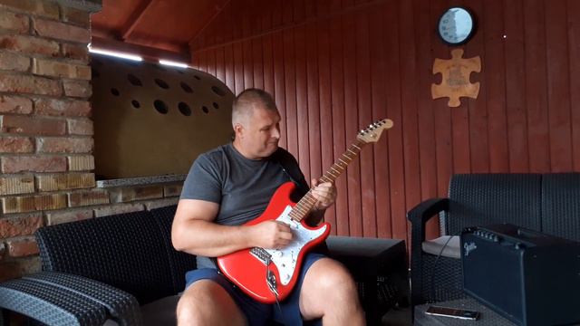 Holiday 1 minute jam with my stratocaster and Fender Mustang GT 40 смотреть онлайн
