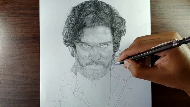 How to draw Allu Arjun | Allu Arjun |#Pushpa first look drawing | Allu Arjun sketch from the Pushpa смотреть онлайн