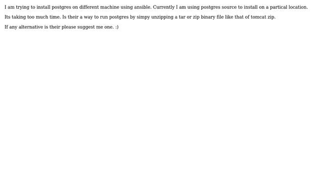 Is there any way to Install postgres from Binary in linux machine irrespective of Linux... смотреть онлайн