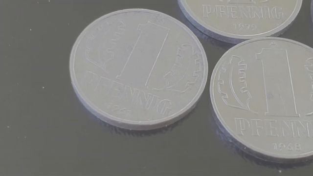 Germany DDR 1 pfennig coins-1961-1968-1978-1979-1981-1982 year mint. смотреть онлайн