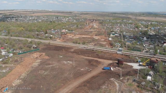 ЖД станция Дачная и строительство автомагистрали Центральная / Кировский р-н / город Самара / Russi смотреть онлайн