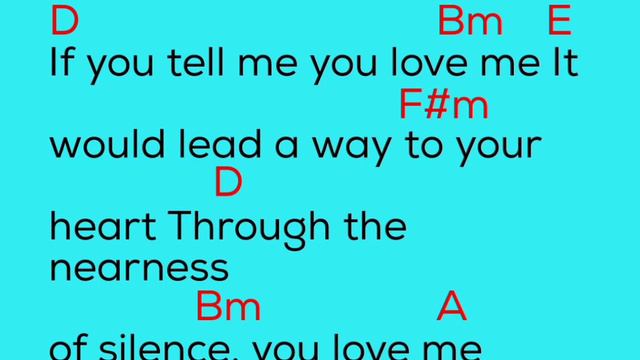 JUST TELL ME YOU LOVE ME by England Dan & John Ford Caley смотреть онлайн