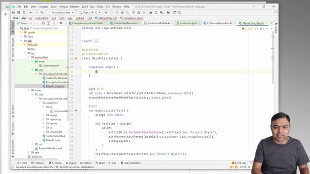 Add Mock web server to Customer List App for testing | Android Basics 025 смотреть онлайн