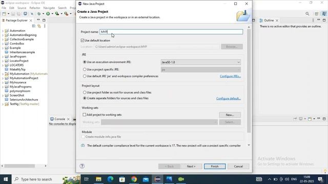 CREATING NEW JAVA PROJECT IN ECLIPS смотреть онлайн
