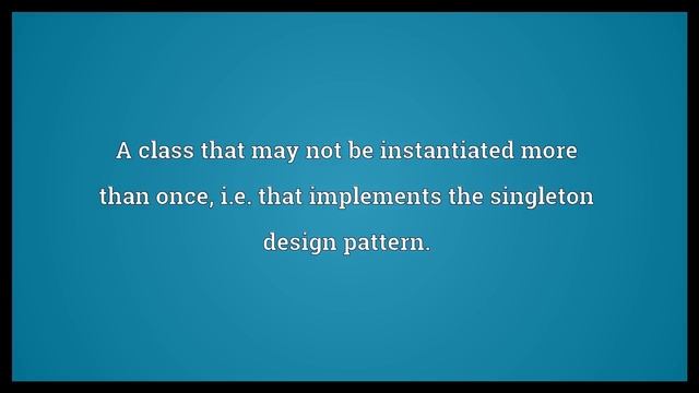 Singleton Meaning смотреть онлайн