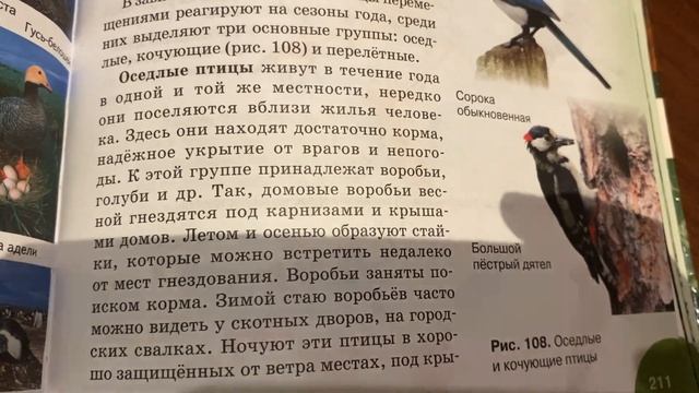 Биология/7 кл/Тихонова/Сезонные изменения в жизни птиц/14.04.22