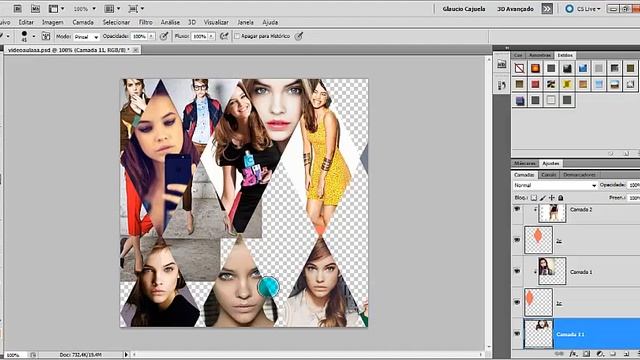 Criando um Banner Losango no Photoshop cs5 смотреть онлайн
