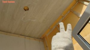 Ламинат на стену и потолок лоджии! Нелёгкий монтаж. Часть 2