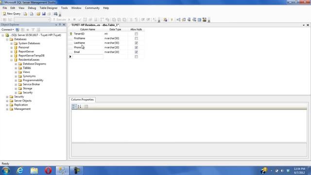 SQL Create Table, Primary Key, Default Value смотреть онлайн