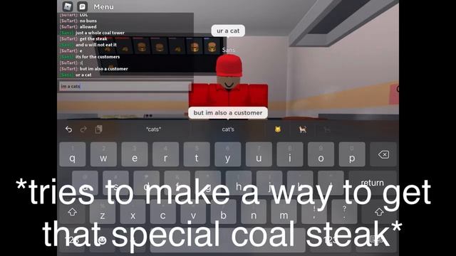 playing as a cat in roblox Cook Burgers! смотреть онлайн