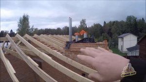 СТРОПИЛЬНАЯ СИСТЕМА ДВУСКАТНОЙ КРЫШИ