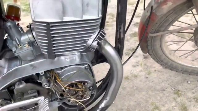 Двигатель Ява (Jawa) 350/638 тест 18.06.2023 после ремонта (г. Минусинск, Красноярский край) смотреть онлайн