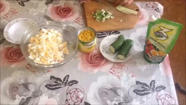 Салат из крабовых палочек смотреть онлайн