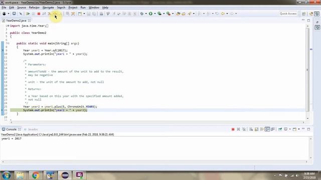 How to add year using plus methods of Year Class? | Java 8 Date and Time смотреть онлайн