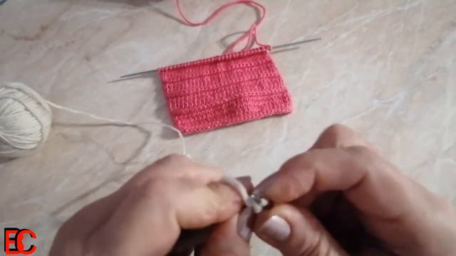 Вяжем Красивые Горизонтальные Линии. Вязание Спицами. смотреть онлайн