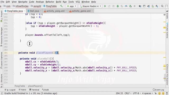How to create Pong 2D Game in Android with java | Pong 2D game App | Ball and Player Part 11 смотреть онлайн