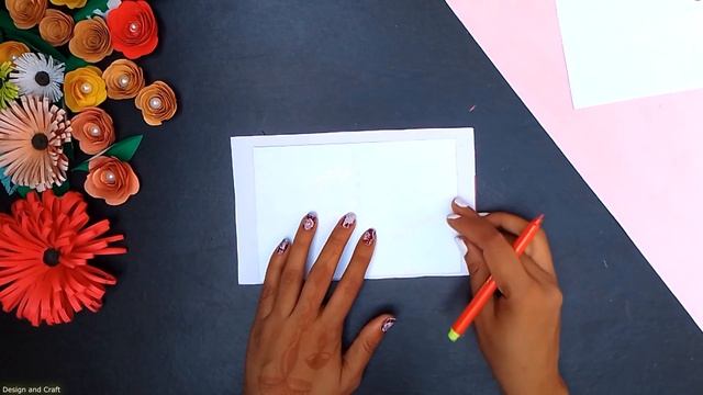 DIY Birthday Gift Idea | Handmade Photo Frame at Home | Flower Wall Decoration смотреть онлайн